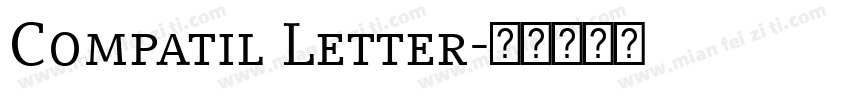 Compatil Letter字体转换